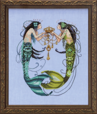 Схема "The Twin Mermaids • Русалочки-близнецы" Mirabilia Designs MD141