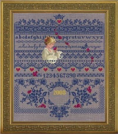 Схема "Fallen Roses • Розы Сэмплер" Lavender & Lace