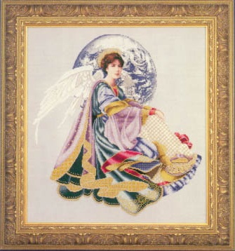 Схема "World peace angel • Мировой Ангел Мира" Lavender & Lace