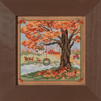 Набор для вышивания "Autumn Swing • Осенние качели" Mill Hill