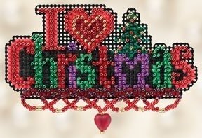 Набор для вышивания " I Love Christmas • Я люблю Рождество" Mill Hill
