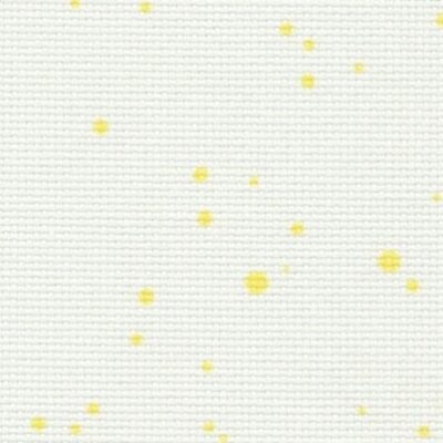 37931349 Fein-Aida Splash 18 (ширина 110см) молочный с желтыми брызгами