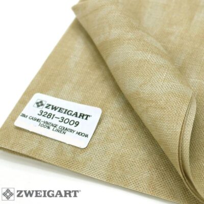 3281/3009 Vintage Cashel Linen Aida 28 (ширина 140см) мокко винтажный