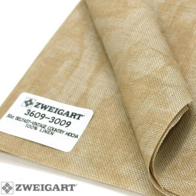 3609/3009 Vintage Belfast Linen 32 (ширина 140см) мокко винтажный