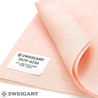 3609/4034 Belfast Linen 32 (ширина 140см) нежно-розовый