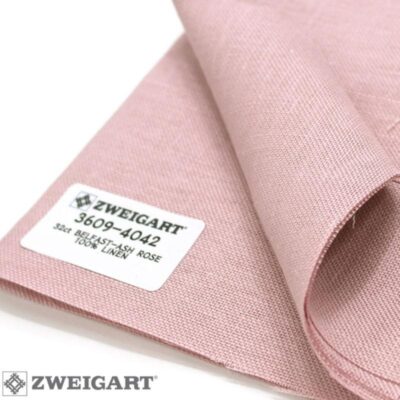 3609/4042 Belfast Linen 32 (ширина 140см) пепельный розовый