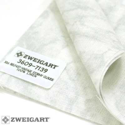 3609/7139 Vintage Belfast Linen 32 (ширина 140см) мраморные облака
