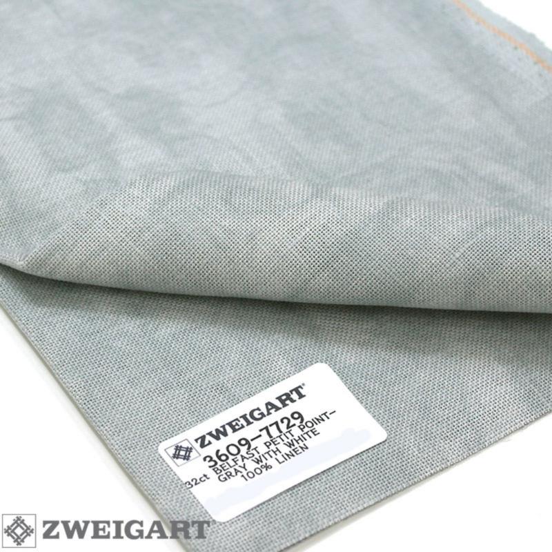 3609/7729 Vintage Belfast Linen 32 (ширина 140см) винтажный серый