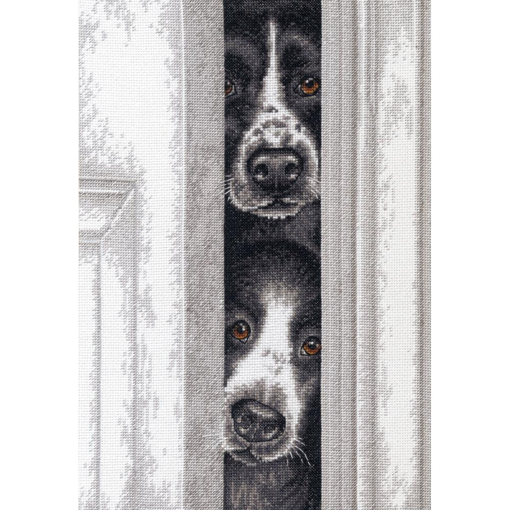 70-35400 Набір для вишивання хрестом "Peeking Pups - Цуценята, що підглядають, DIMENSIONS