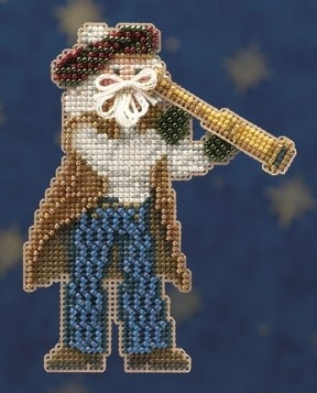 MH200302 Набор для вышивания "First Mate Santa • Первый помощник Санта" Mill Hill