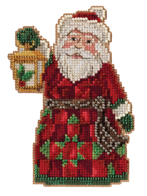 JS202113 Набор для вышивания "Santa with Lantern • Санта с фонарем" Mill Hill