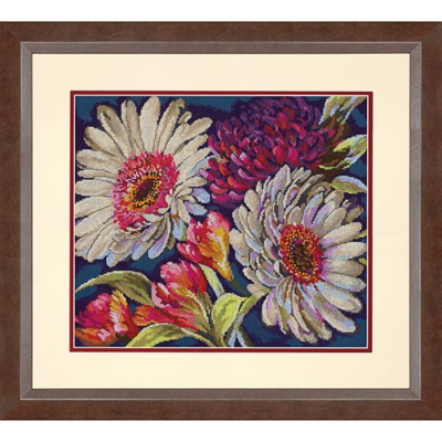 70-35399 Набір для вишивання хрестом "Fabulous Floral - Казкові квіти" DIMENSIONS