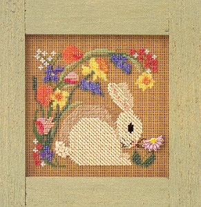 MHCB124 Набор для вышивания "Blooming Bunny • Цветущий зайчик" Mill Hill