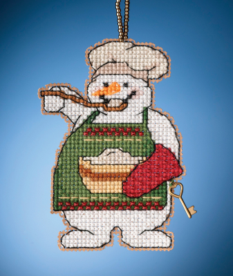 MH162135 Набор для вышивания "Cooking Snowman • Снеговик повар" Mill Hill