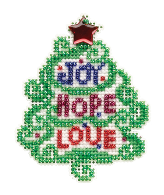 MH182133 Набор для вышивания "Joy, Hope, Love • Радость, Надежда, Любовь" Mill Hill